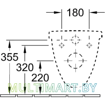 Унитаз Villeroy & Boch O.novo 5660HR01 картинка 6